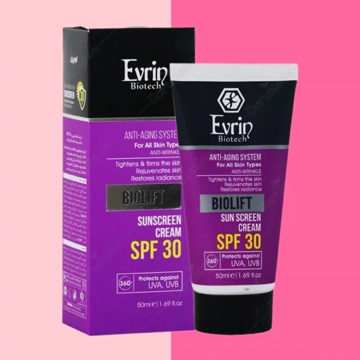 FbKSDxF93Gx7x1eSnPUZTGQNDT92EnYS35TXk8DF1rTShBPEe2.jpg_512X512X70.jpg کرم ضد آفتاب حاوی ضد چروک spf30 حجم 50 میلی اورین انواع پوست - تصویر 1