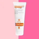 کرم ضد آفتاب پوست خشک حاوی ضد چروک الی ژن spf30 oligen