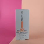 ضد آفتاب فلوئیدی بی رنگ واتر فیوژن 50 میل spf 50 پوست چرب ژیناژن