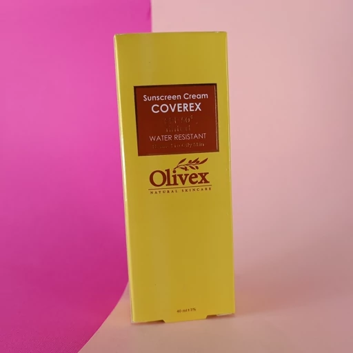6bKTr5NXwiG6tuXcDPTqSbFITqCUbQ9aGhjmfLEuUDTOxPyluT.jpg_512X512X70.jpg ضد آفتاب کرم پودری 50 میل spf 50 کاورکس اولیوکس olivex - Image 1